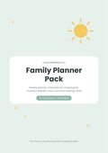 Printable weekly family planner and meal planner