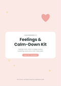 Printable feelings chart and calm-down kit for kids