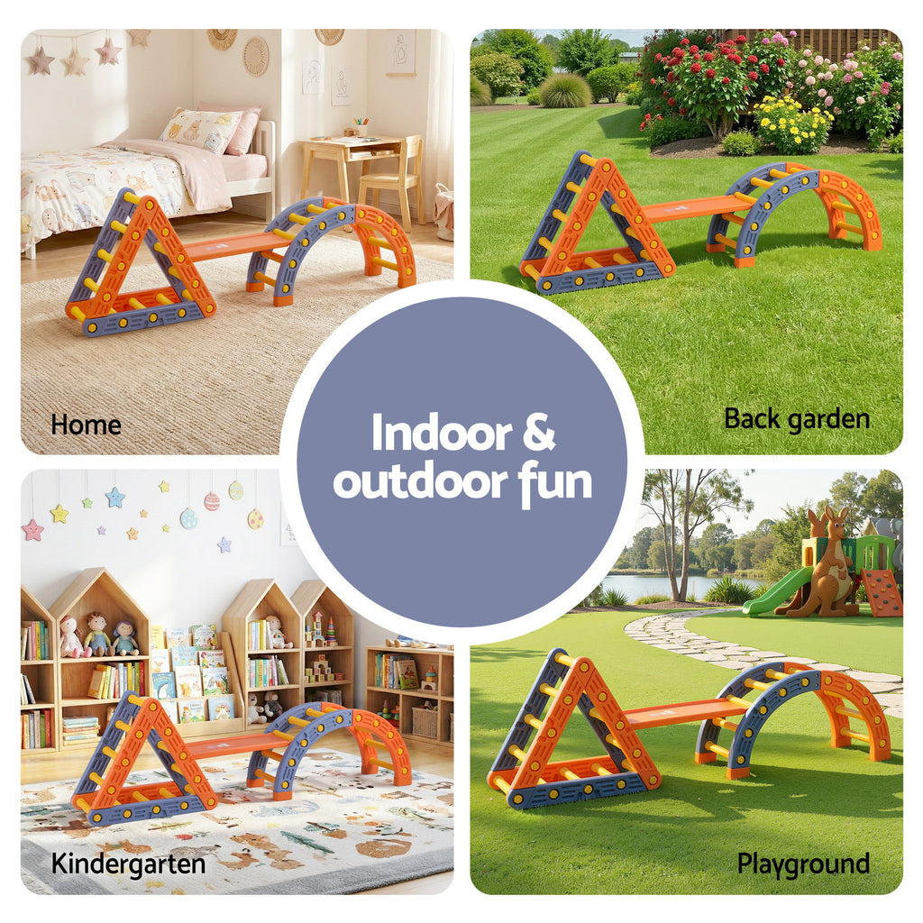 5-in-1 toddler climbing frame and slide set – view 7