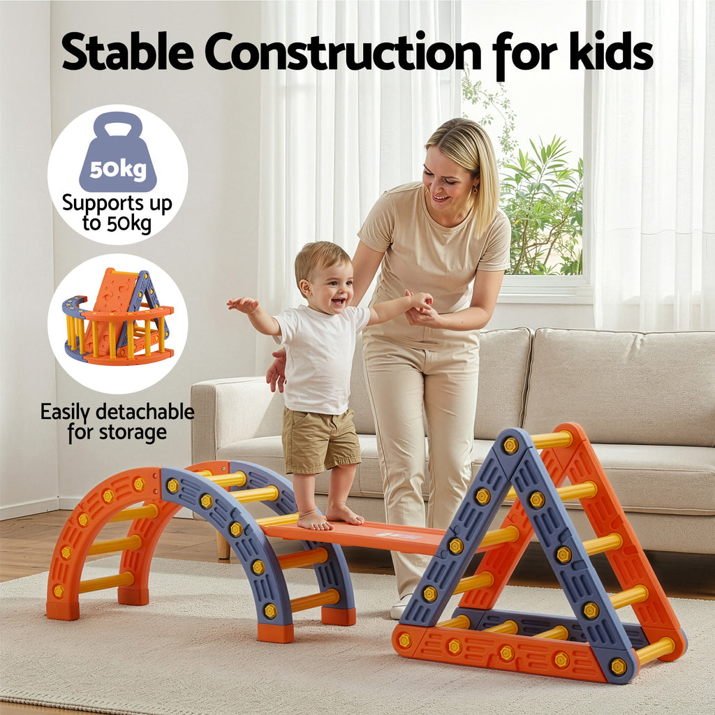 5-in-1 toddler climbing frame and slide set – view 8