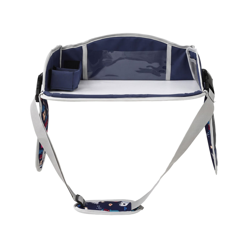 Kids travel tray car seat lap desk in blue – view 3