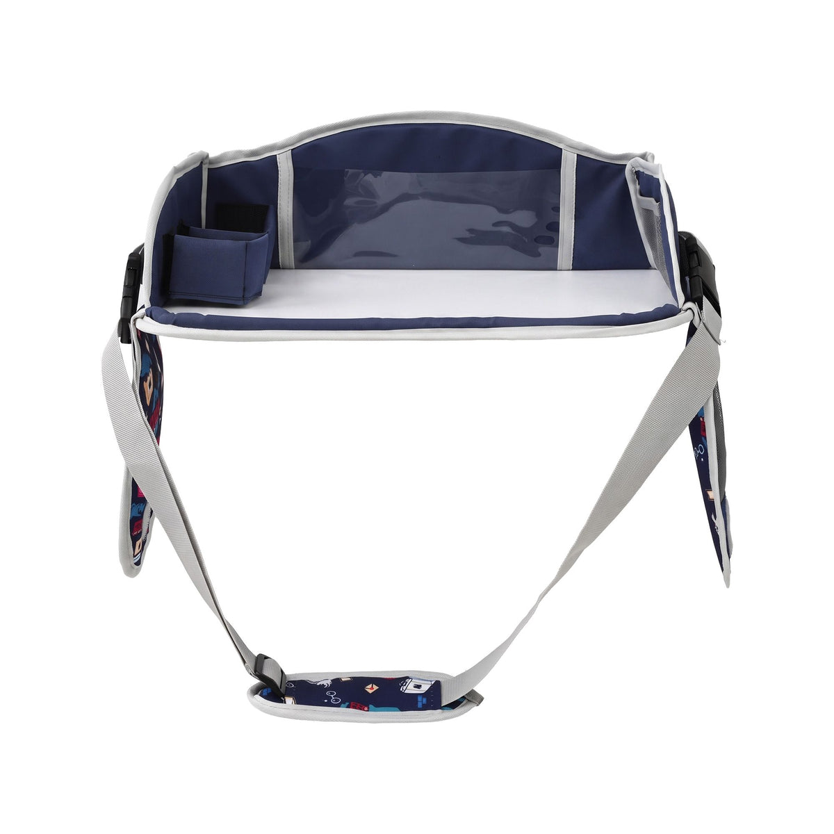 Kids travel tray car seat lap desk in blue – view 3