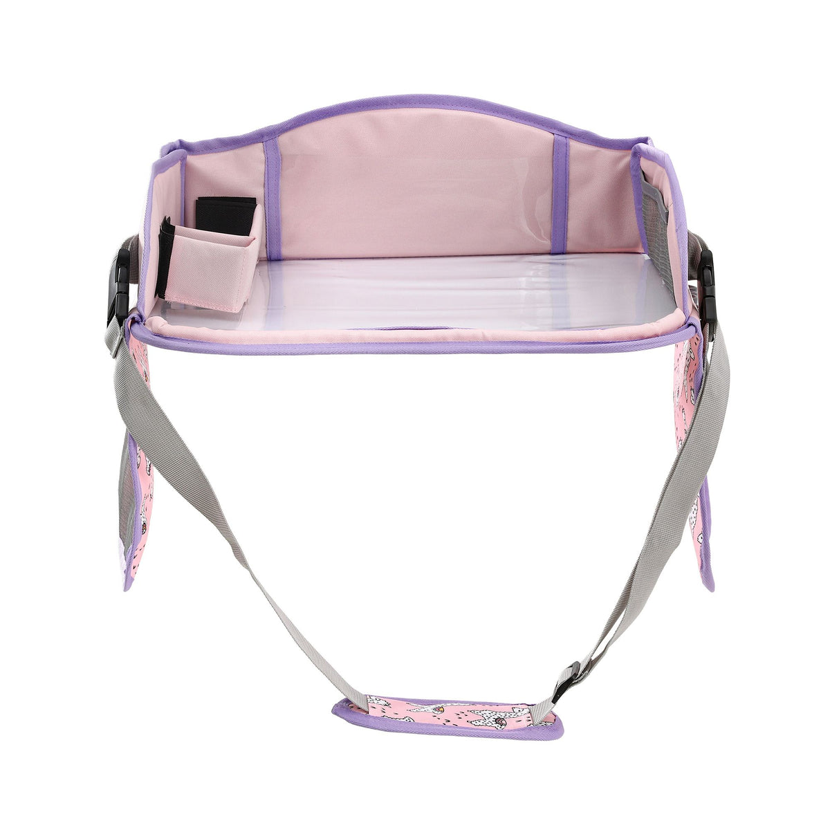 Kids travel tray car seat lap desk in pink – view 3