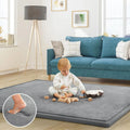 Large thick foam baby play mat 150 x 200 cm in grey